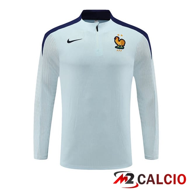 Maglie Calcio Personalizzate,Tute Calcio Squadre,Maglia Nazionale Italiana Calcio | Felpa Allenamento Francia Blu 2024/2025