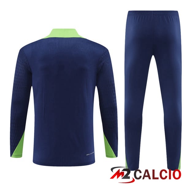 Insieme Tuta Calcio Brasile Blu Reale 2024/2025