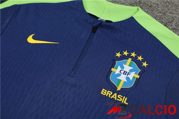 Insieme Tuta Calcio Brasile Blu Reale 2024/2025