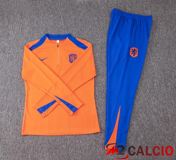 Insieme Tuta Calcio Paesi Bassi Arancia 2024/2025