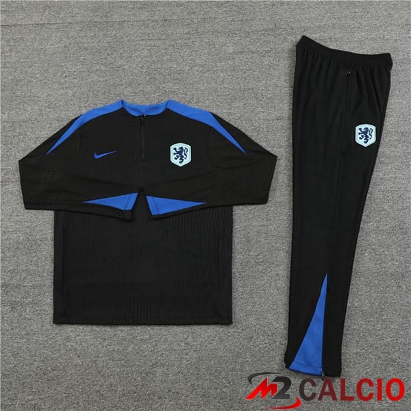 Insieme Tuta Calcio Paesi Bassi Nero 2024/2025