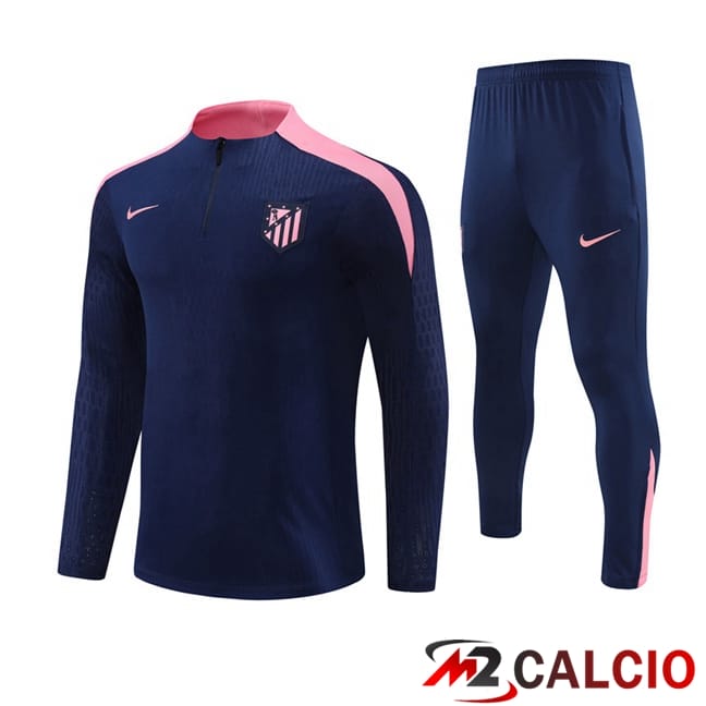 Maglie Calcio Personalizzate,Tute Calcio Squadre,Maglia Nazionale Italiana Calcio | Insieme Tuta Calcio Atletico Madrid Blu Reale 2024/2025