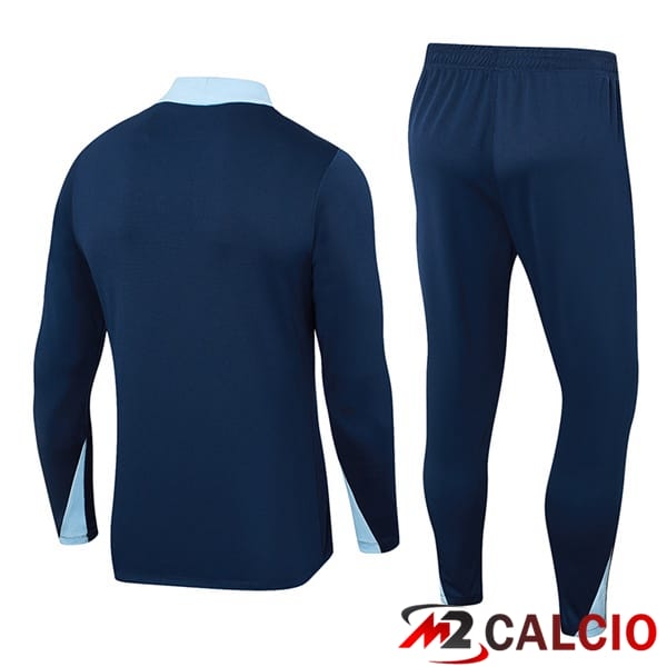 Insieme Tuta Calcio Francia Blu Reale 2024/2025