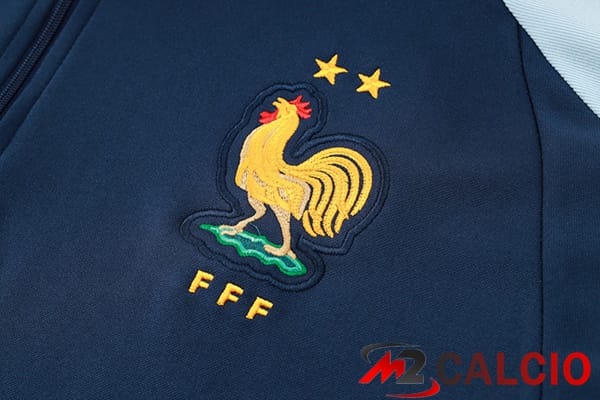 Insieme Tuta Calcio Francia Blu Reale 2024/2025