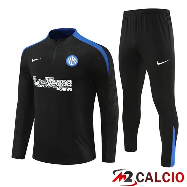 Maglie Calcio Personalizzate,Tute Calcio Squadre,Maglia Nazionale Italiana Calcio | Insieme Tuta Calcio Inter Milan Nero 2024/2025