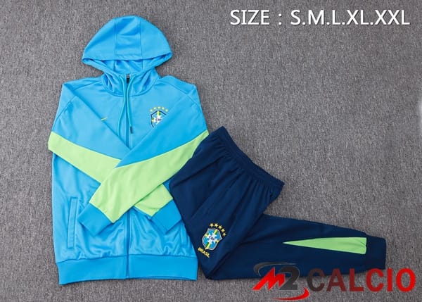 Tuta Calcio - Giacca A Vento Brasile Blu 2024/2025