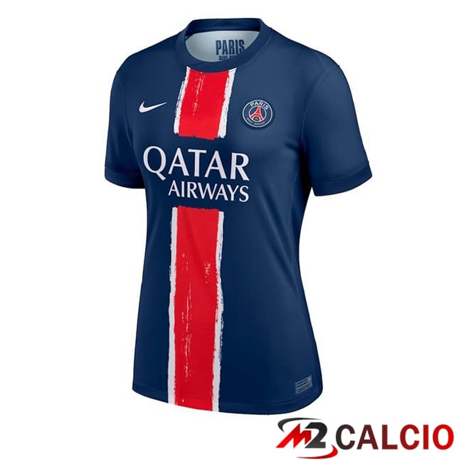 Maglie Calcio Personalizzate,Tute Calcio Squadre,Maglia Nazionale Italiana Calcio | Maglie Calcio Paris PSG Donna Prima Blu Reale 2024/2025