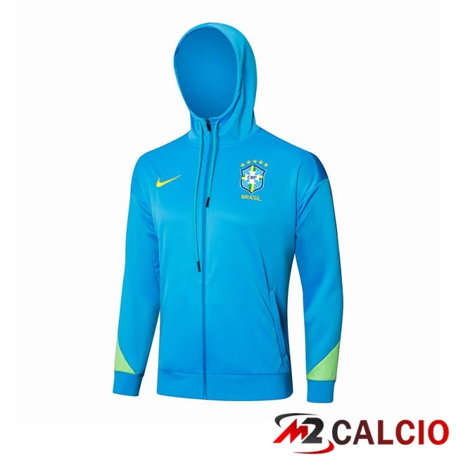 Maglie Calcio Personalizzate,Tute Calcio Squadre,Maglia Nazionale Italiana Calcio | Giacca A Vento Brasile Blu 2024/2025