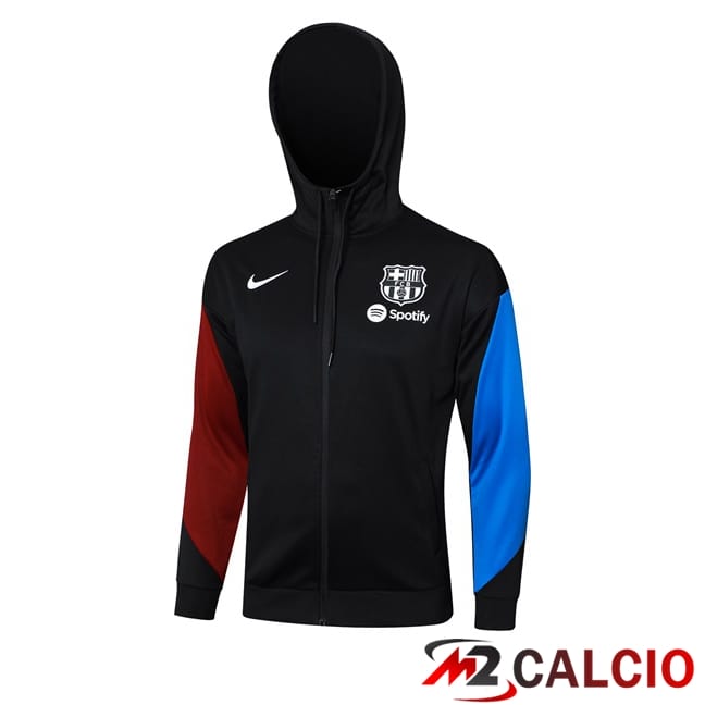 Maglie Calcio Personalizzate,Tute Calcio Squadre,Maglia Nazionale Italiana Calcio | Giacca A Vento FC Barcellona Nero 2024/2025
