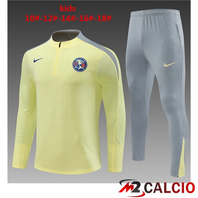 Insieme Tuta Calcio Club America Bambino Giallo 2024/2025
