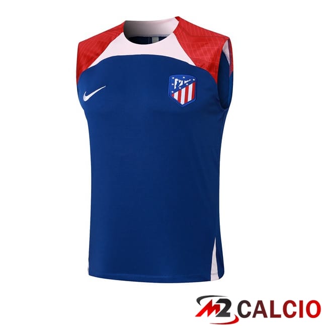Maglie Calcio Personalizzate,Tute Calcio Squadre,Maglia Nazionale Italiana Calcio | Canotta Allenamento Atletico Madrid Blu 2024/2025