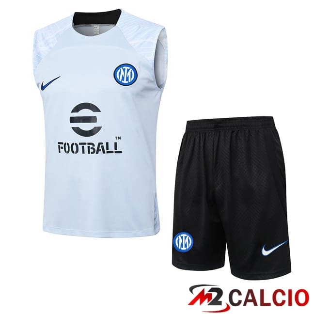 Maglie Calcio Personalizzate,Tute Calcio Squadre,Maglia Nazionale Italiana Calcio | Canotta Allenamento Inter Milan + Pantaloncini Blu 2024/2025