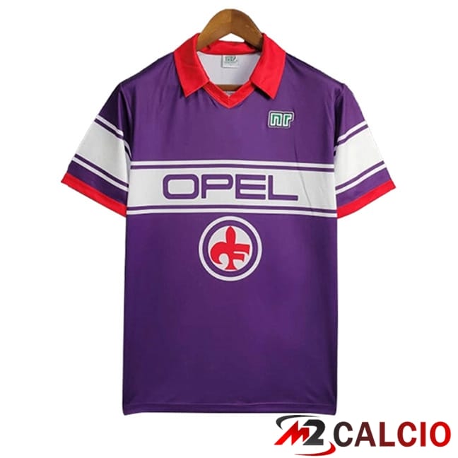Maglie Calcio Personalizzate,Tute Calcio Squadre,Maglia Nazionale Italiana Calcio | Maglie Calcio ACF Fiorentina Retro Prima 1984/1985