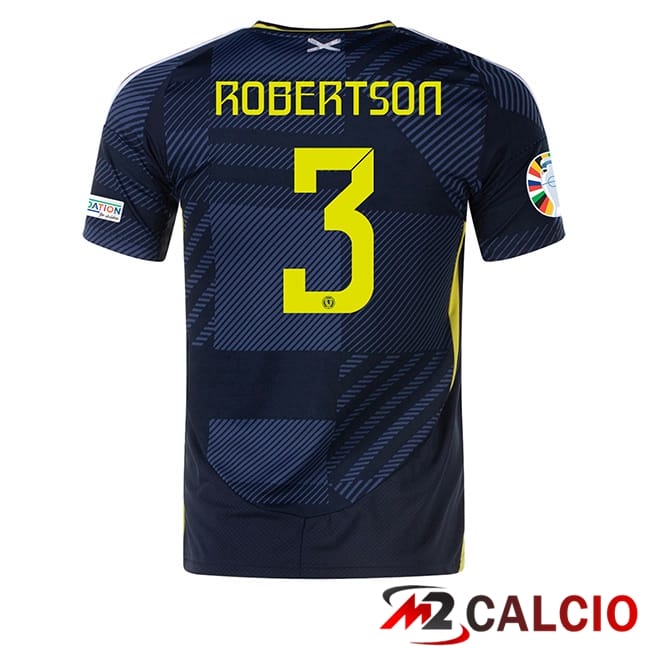Maglie Calcio Personalizzate,Tute Calcio Squadre,Maglia Nazionale Italiana Calcio | Maglie Calcio Scozia (ROBERTSON 3) Prima UEFA Euro 2024