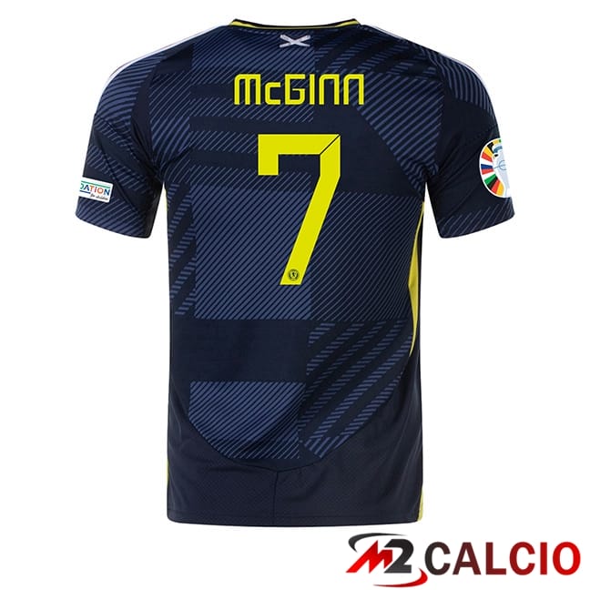 Maglie Calcio Personalizzate,Tute Calcio Squadre,Maglia Nazionale Italiana Calcio | Maglie Calcio Scozia (McGINN 7) Prima UEFA Euro 2024