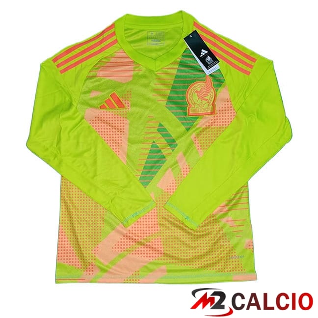 Maglie Calcio Messico Portiere Manica Lunga Verde 2024/2025