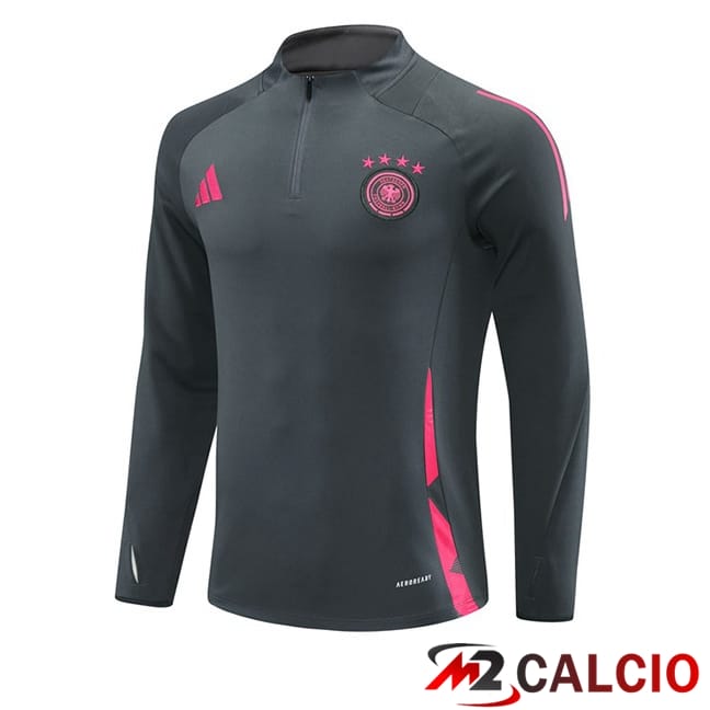 Maglie Calcio Personalizzate,Tute Calcio Squadre,Maglia Nazionale Italiana Calcio | Felpa Allenamento Germania Grigio 2024/2025