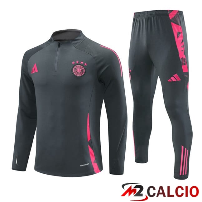 Maglie Calcio Personalizzate,Tute Calcio Squadre,Maglia Nazionale Italiana Calcio | Insieme Tuta Calcio Germania Grigio 2024/2025