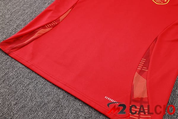 Insieme Tuta Calcio Spagna Rosso Blu 2024/2025
