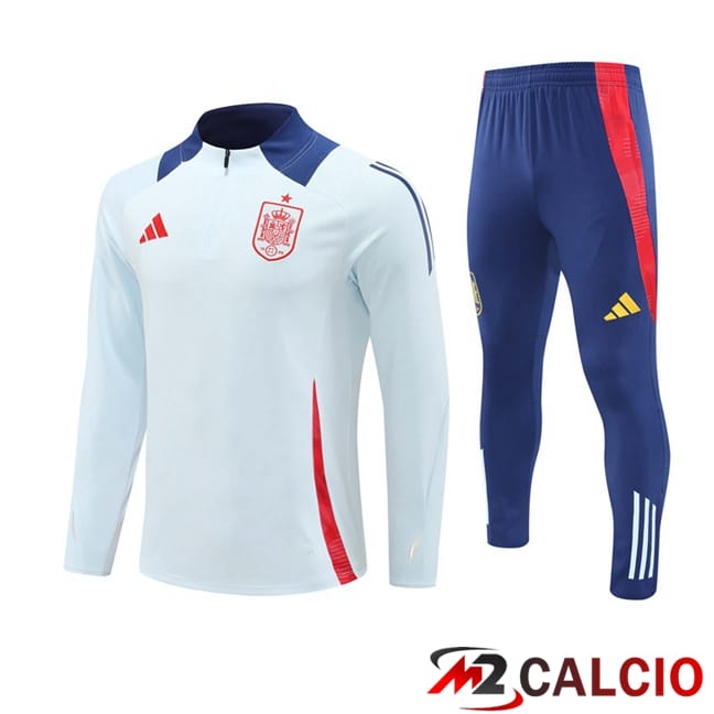 Maglie Calcio Personalizzate,Tute Calcio Squadre,Maglia Nazionale Italiana Calcio | Insieme Tuta Calcio Spagna Grigio 2024/2025