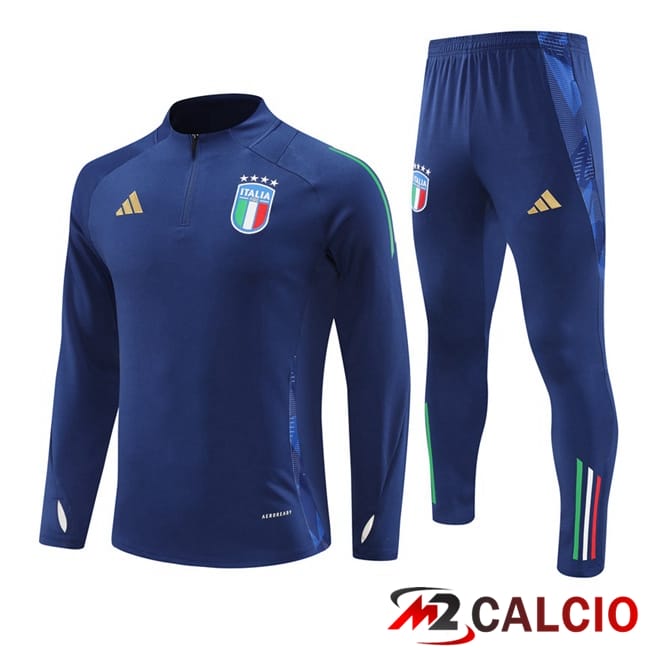 Maglie Calcio Personalizzate,Tute Calcio Squadre,Maglia Nazionale Italiana Calcio | Insieme Tuta Calcio Italia Blu Reale 2024/2025