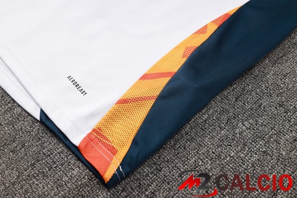 Insieme Tuta Calcio Real Madrid Bianco Giallo 2024/2025