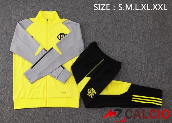Insieme Tuta Calcio - Giacca Flamengo Giallo 2024/2025