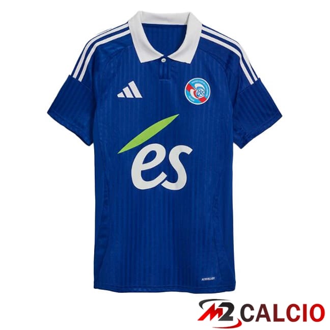 Maglie Calcio Personalizzate,Tute Calcio Squadre,Maglia Nazionale Italiana Calcio | Maglie Calcio RC Strasbourg Alsace Prima Blu 2024/2025