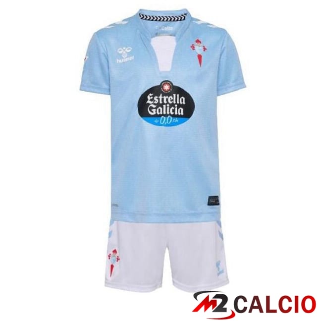 Maglie Calcio Personalizzate,Tute Calcio Squadre,Maglia Nazionale Italiana Calcio | Maglie Calcio Celta Vigo Bambino Prima Blu 2024/2025