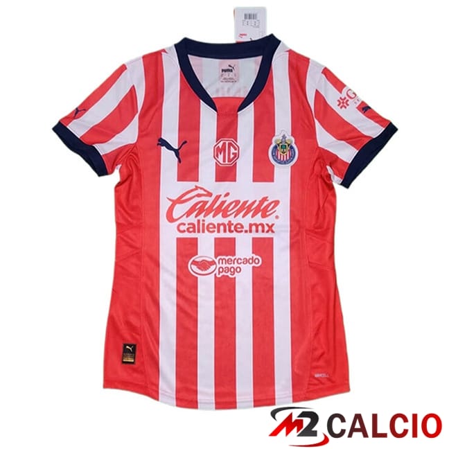 Maglie Calcio Personalizzate,Tute Calcio Squadre,Maglia Nazionale Italiana Calcio | Maglie Calcio CD Guadalajara Donna Prima 2024/2025