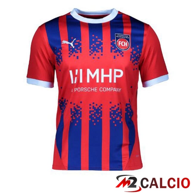 Maglie Calcio Personalizzate,Tute Calcio Squadre,Maglia Nazionale Italiana Calcio | Maglie Calcio FC Heidenheim Prima Rosso 2024/2025