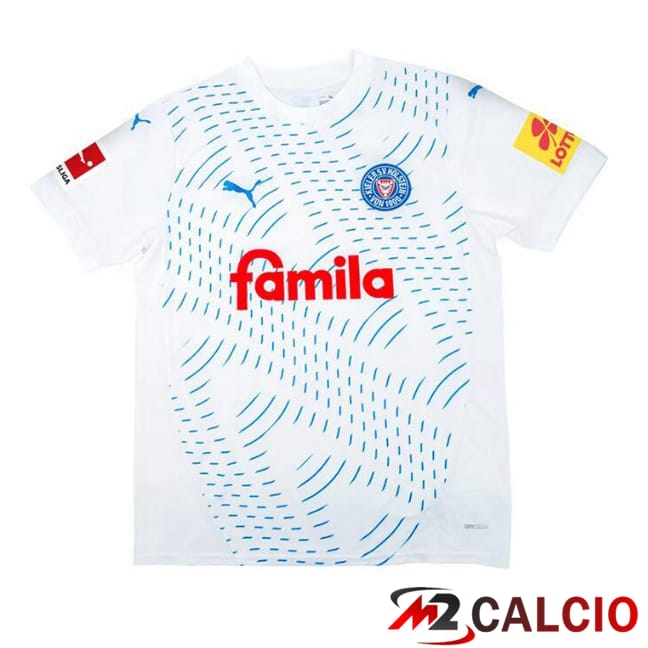 Maglie Calcio Personalizzate,Tute Calcio Squadre,Maglia Nazionale Italiana Calcio | Maglie Calcio Holstein Kiel Seconda Bianco 2024/2025