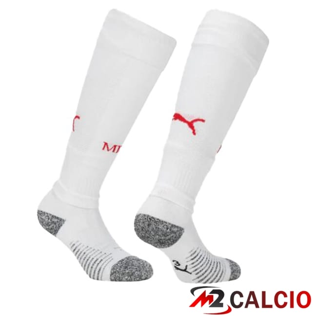 Maglie Calcio Personalizzate,Tute Calcio Squadre,Maglia Nazionale Italiana Calcio | Calzini Calcio AC Milan Prima Rosso Bianco 2024/2025