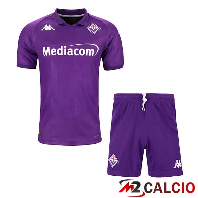 Maglie Calcio Personalizzate,Tute Calcio Squadre,Maglia Nazionale Italiana Calcio | Maglie Calcio ACF Fiorentina Bambino Prima 2024/2025