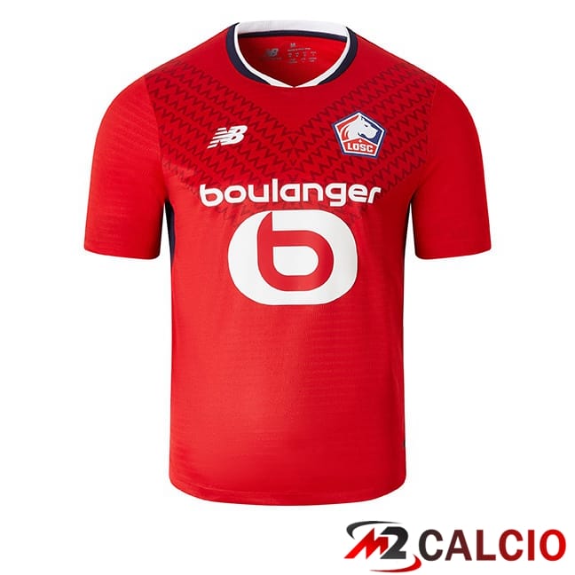 Maglie Calcio Personalizzate,Tute Calcio Squadre,Maglia Nazionale Italiana Calcio | Maglie Calcio Lille OSC Prima Rosso 2024/2025