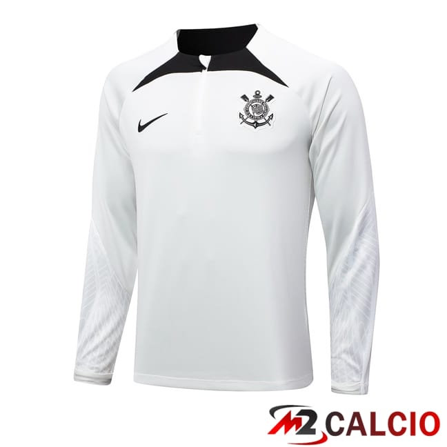 Maglie Calcio Personalizzate,Tute Calcio Squadre,Maglia Nazionale Italiana Calcio | Felpa Allenamento Corinthians Grigio 2024/2025