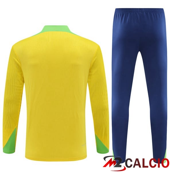 Insieme Tuta Calcio Brasile Giallo 2024/2025