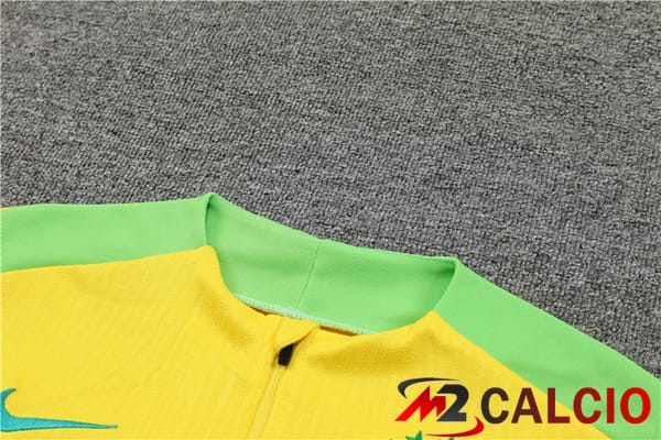 Insieme Tuta Calcio Brasile Giallo 2024/2025