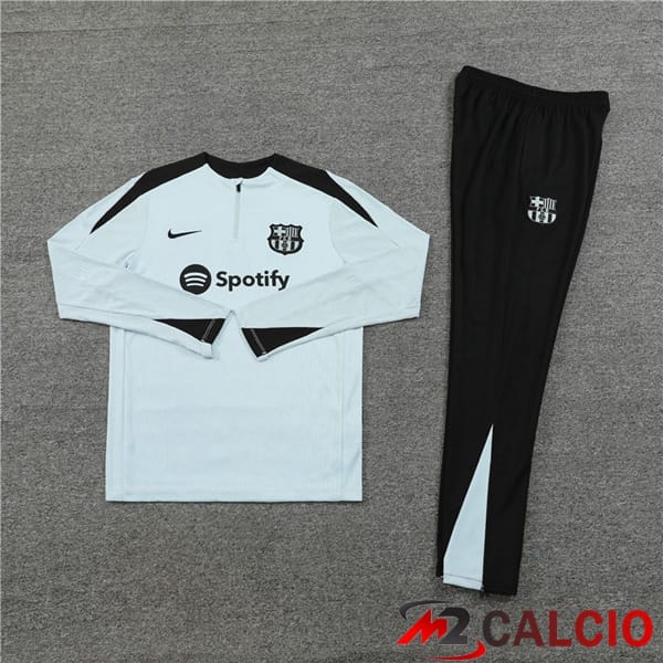 Insieme Tuta Calcio FC Barcellona Grigio 2024/2025