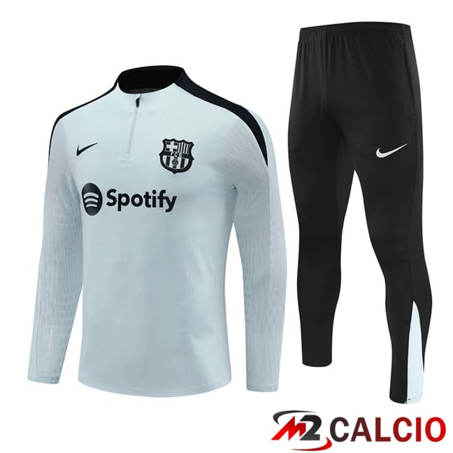 Insieme Tuta Calcio FC Barcellona Grigio 2024/2025