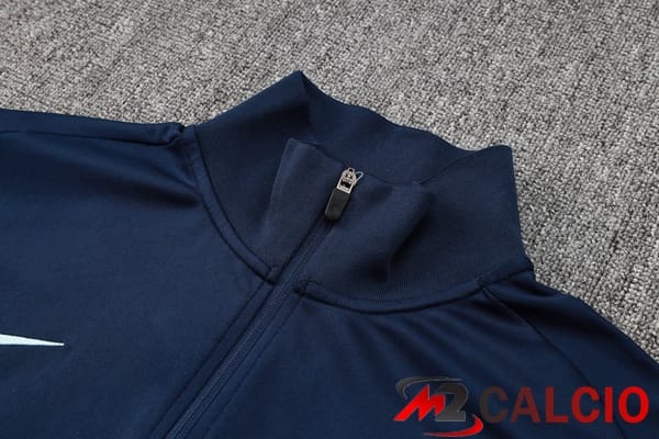 Insieme Tuta Calcio - Giacca Francia Blu Reale 2024/2025