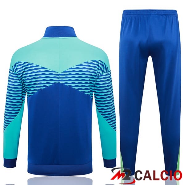 Insieme Tuta Calcio - Giacca Brasile Blu 2024/2025
