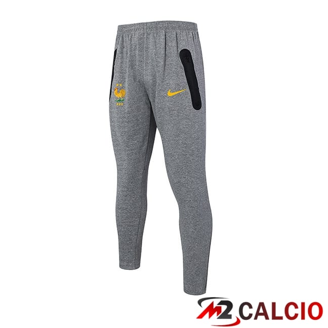 Maglie Calcio Personalizzate,Tute Calcio Squadre,Maglia Nazionale Italiana Calcio | Pantaloni Da Allenamento Francia Grigio 2024/2025