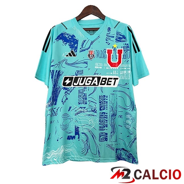 Maglie Calcio Personalizzate,Tute Calcio Squadre,Maglia Nazionale Italiana Calcio | Maglie Calcio Universidad De Chile Portiere Azzurro 2024/2025