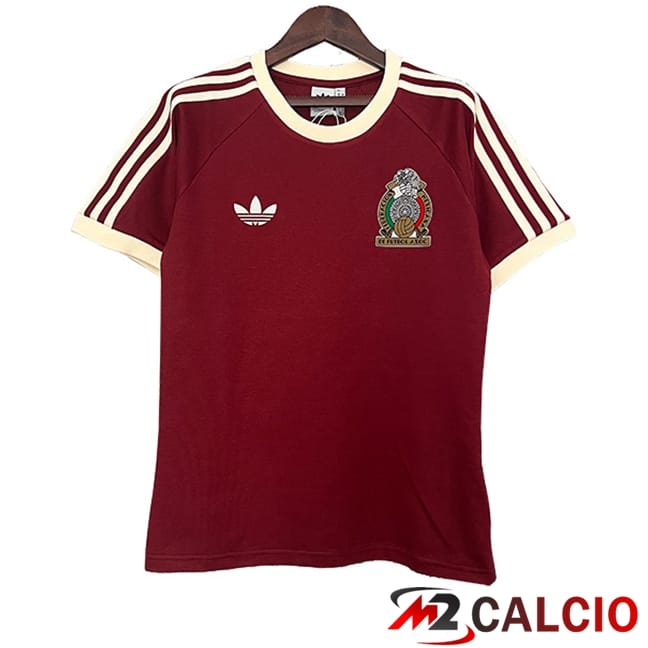 Maglie Calcio Personalizzate,Tute Calcio Squadre,Maglia Nazionale Italiana Calcio | Maglie Calcio Messico Retro Edizione Speciale Rosso