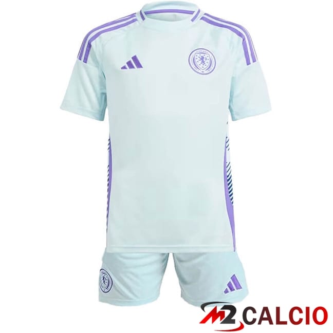 Maglie Calcio Personalizzate,Tute Calcio Squadre,Maglia Nazionale Italiana Calcio | Maglie Calcio Scozia Bambino Seconda UEFA Euro 2024