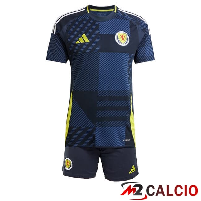Maglie Calcio Personalizzate,Tute Calcio Squadre,Maglia Nazionale Italiana Calcio | Maglie Calcio Scozia Bambino Prima 2024/2025