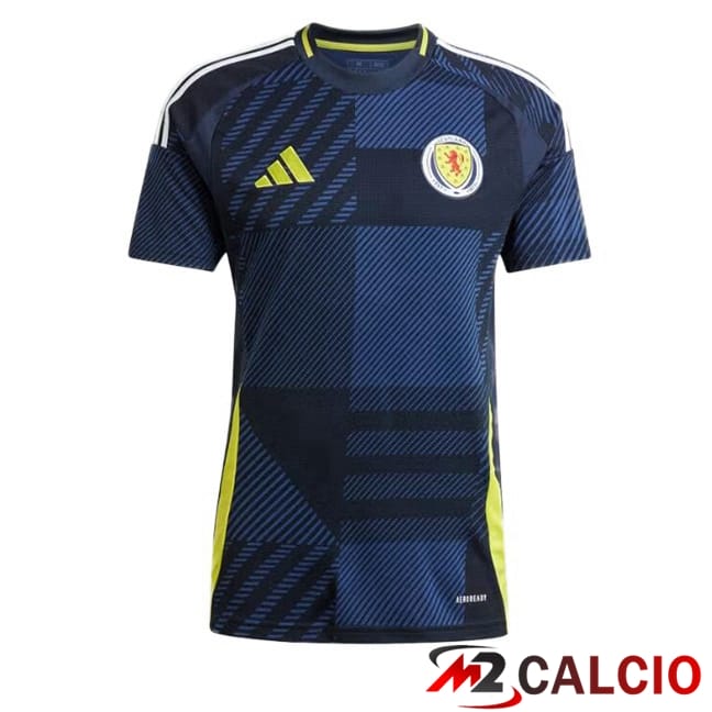 Maglie Calcio Personalizzate,Tute Calcio Squadre,Maglia Nazionale Italiana Calcio | Maglia Nazionale Scozia Prima Blu Reale UEFA Euro 2024