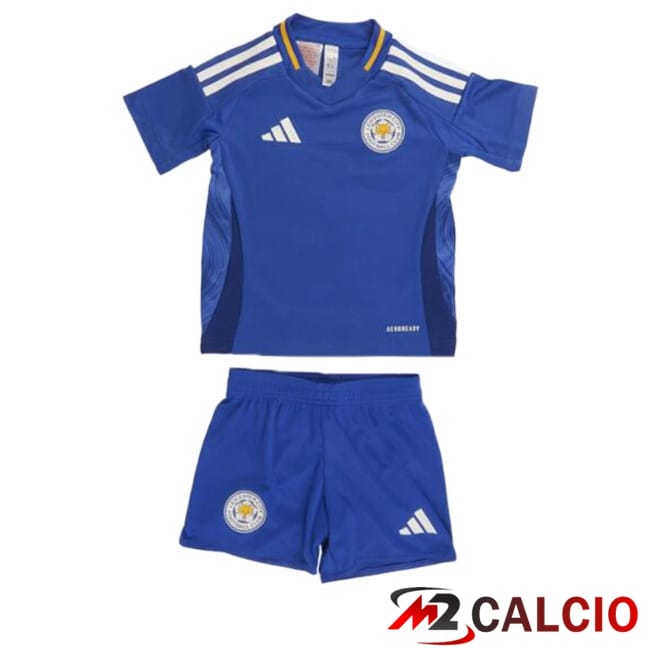 Maglie Calcio Personalizzate,Tute Calcio Squadre,Maglia Nazionale Italiana Calcio | Maglie Calcio Leicester City Bambino Prima Blu 2024/2025