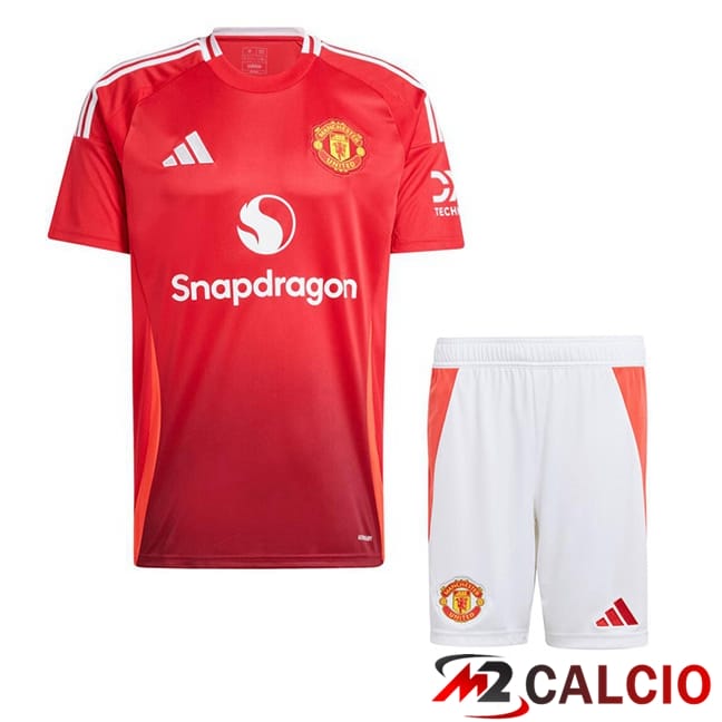 Maglie Calcio Personalizzate,Tute Calcio Squadre,Maglia Nazionale Italiana Calcio | Maglie Calcio Manchester United Bambino Prima Rosso 2024/2025
